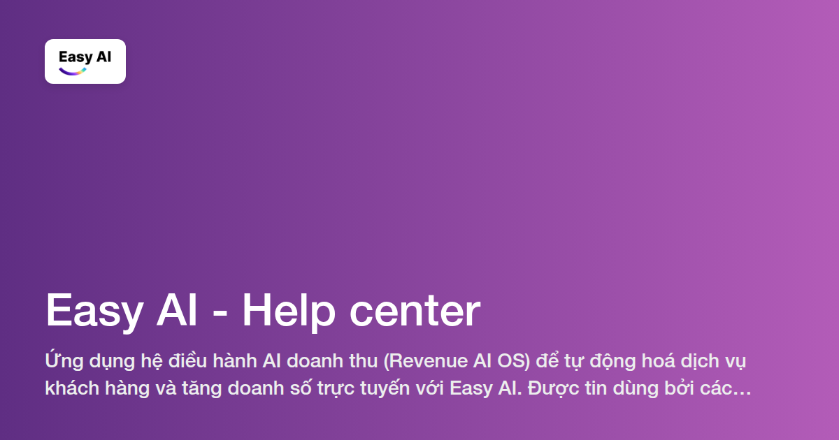 Easy AI - Help center